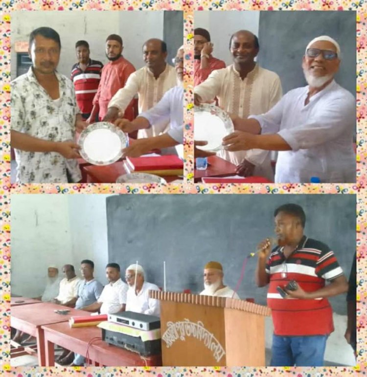 নওগাঁর মহাদেবপুর উপজেলার ভীমপুর ইউনিয়ানের সরস্বতীপুর বাজার বণিক সমিতির সাধারন সভা অনুষ্ঠান অনুষ্ঠিত