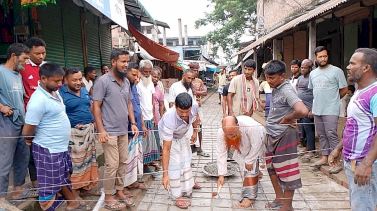 রানীরবন্দর সুইহারী বাজারের প্রবেশ মেইন রাস্তাটির শুভ উদ্ভোদন!
