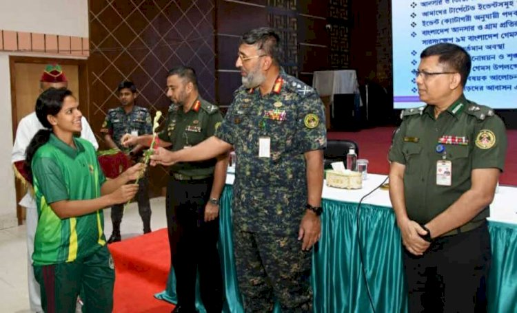 বাংলাদেশ আনসার-ভিডিপি ক্রীড়া দলের সাথে মহাপরিচালক'র মতবিনিময় : মাদক থেকে দূরে থাকার কঠোর নির্দেশনা