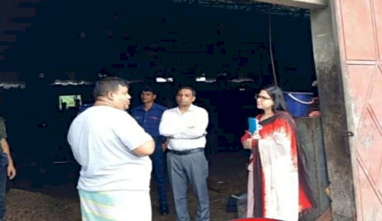 নরসিংদীর শিবপুরে মদিনা ওয়েল মিলে   মোবাইল কোর্ট। জরিমানা আদায়