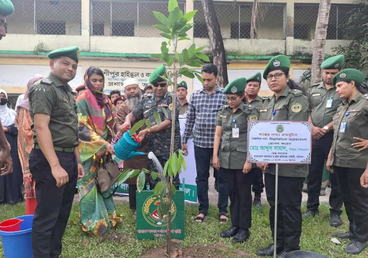 পরিবেশের ভারসাম্য রক্ষায় বরিশালে আনসার ভিডিপি’র বৃক্ষরোপণ কর্মসূচি উদ্বোধন