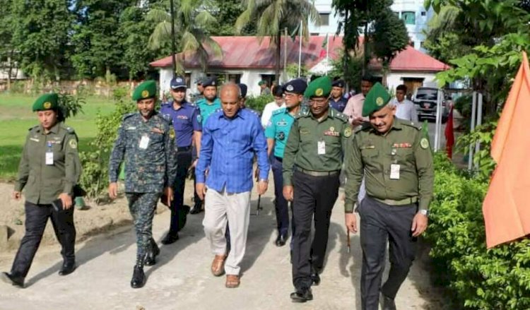 স্বরাষ্ট্র উপদেষ্টা অবঃ লেঃ জেঃ মোঃ জাহাঙ্গীর আলম চৌধুরী সিলেট জেলা আনসার ভিডিপি কার্যালয় পরিদর্শন করেন
