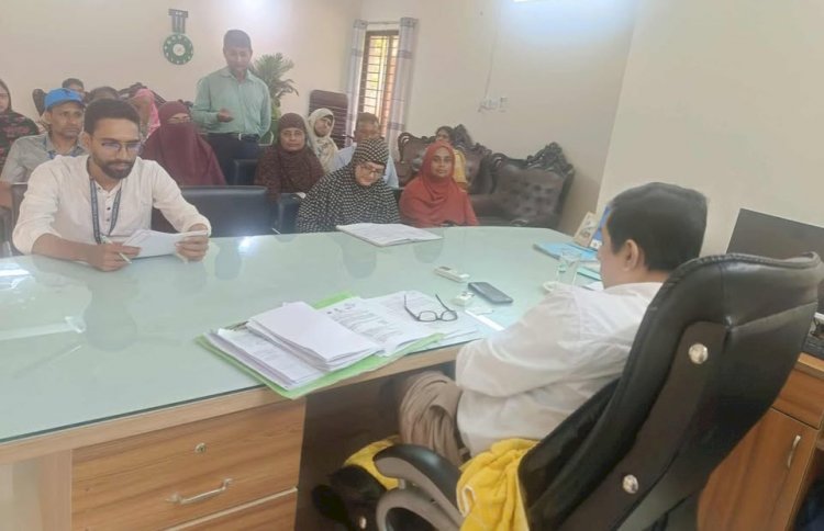 ফ্রি টাইফয়েড জ্বরের টিসিভি  টিকা নিতে এখনি রেজিস্ট্রেশন করুন: বুড়িচং উপজেলা  স্বাস্থ্য কমপ্লেক্সে  অবহিতকরণ সভা