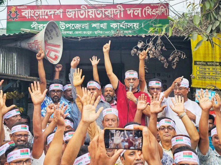 উৎসবমুখর পরিবেশে জনতার ঢল,পীরগাছায় বিএনপির ৪৭তম প্রতিষ্ঠাবার্ষিকী পালিত