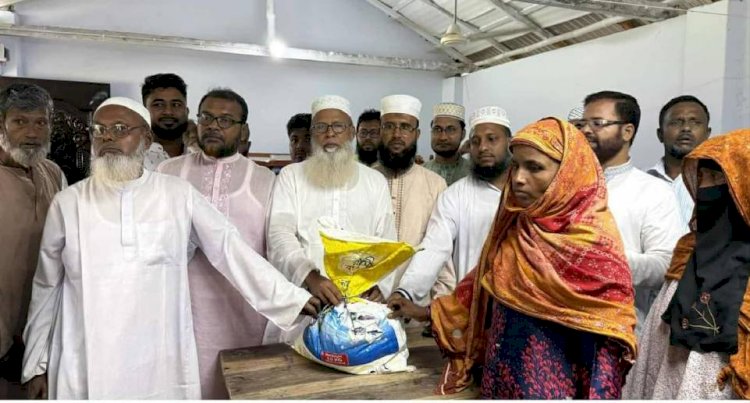 কেশবপুরে অসহায়দের মাঝে জামায়াতে  ইসলামীর খাদ্যসামগ্রী বিতরণ