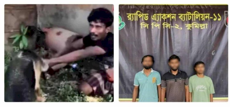 চোর সন্দেহে যুবককে কুকুর দিয়ে নির্যাতন