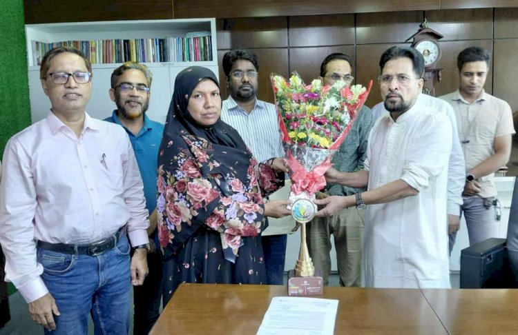 গাক-এর সফল উদ্যোক্তা সুরাইয়া ফারহানাকে সংবর্ধনা প্রদান