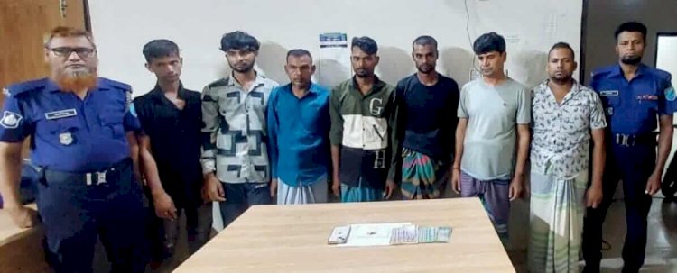 নরসিংদীর মাধবদী কান্দাপাড়ায়  ডাকাতির ঘটনায় সাত ডাকাত গ্রেফতার