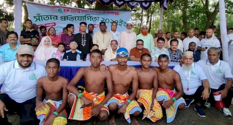 বগুড়ার টিএমএসএস বিনোদন জগতে সাঁতার প্রতিযোগিতার ফাইনাল অনুষ্ঠিত