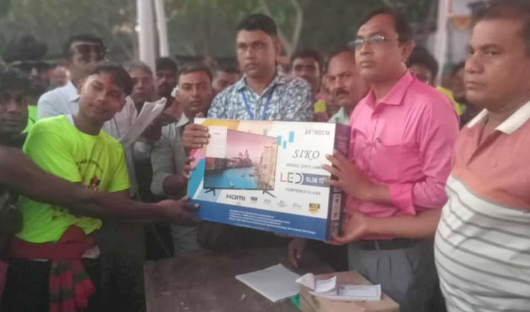 বালিয়াকান্দিতে শ্যামা পূজা উপলক্ষে আলোকসজ্জা ও দীপাবলি উৎসব পালিত