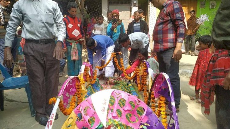 চুকনগর দিব্যপল্লী মাঃ বিদ্যালয়ের প্রাক্তন  প্রঃ শিক্ষকের স্ত্রীর পরলোকে গমন