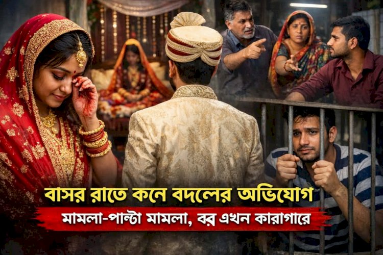 বাসর রাতে কনে পরিবর্তনের অভিযোগ, মামলা–পাল্টা মামলায় বর কারাগারে