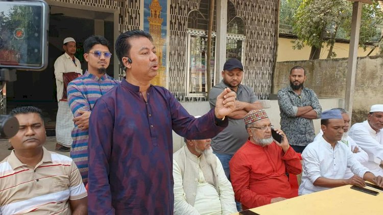 কুমিল্লা-৫ বুড়িচংয়ের মোকামে প্রবাসী শহিদুল ইসলাম এর আয়োজনে ধানের শীষের নির্বাচনী উঠান বৈঠক