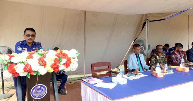 নড়াইলে আসন্ন ত্রয়োদশ জাতীয় সংসদ নির্বাচন  উপলক্ষে আইন-শৃঙ্খলা রক্ষার্থে নির্বাচনী ব্রিফিং প্যারেড অনুষ্ঠিত