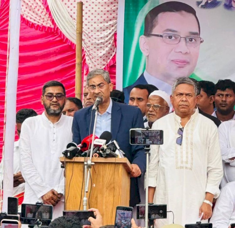 শ্রীপুরের চৌক্কার খাল পরিদর্শনে পানিসম্পদ মন্ত্রী শহীদউদ্দিন চৌধুরী এ্যানি