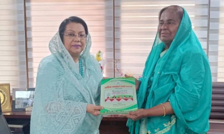 ঢাকায় বেসামরিক বিমান পরিবহন ও পর্যটন মন্ত্রীর সাথে ড.হোসনে-আরা বেগম'র সৌজন্য সাক্ষাৎ : এরুলিয়া বিমানবন্দর চালুর দাবি