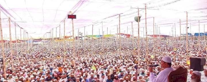 চরমোনাই মাহফিল শেষে গন্তব্য ফিরছেন মুসুল্লিরা।