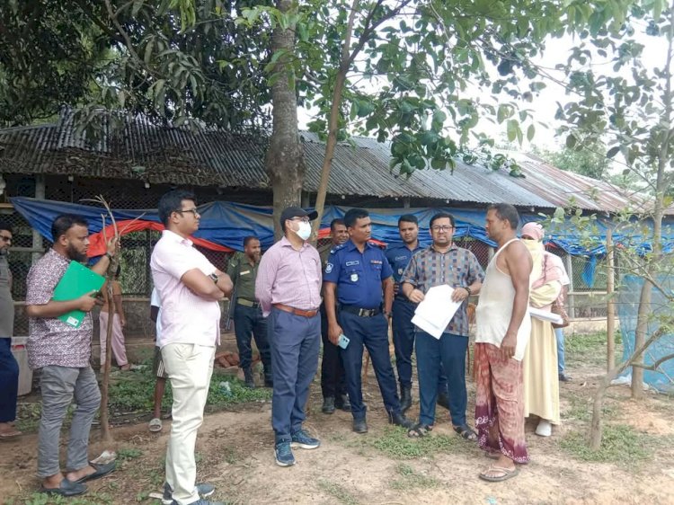 বুড়িচংয়ে পাহাড় কাটার বিরুদ্ধে অভিযান, ৩০ হাজার টাকা জরিমানা