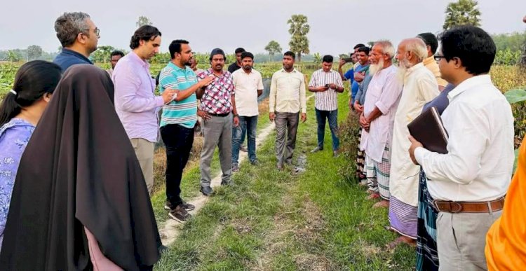 বগুড়ায় টিএমএসএসের পেইস প্রকল্প পরিদর্শনে ইফাদ-পিকেএসএফ প্রতিনিধি দল : নিরাপদ সবজি উৎপাদনে কৃষকের আয় ও পুষ্টি উন্নয়নে সন্তোষ প্রকাশ