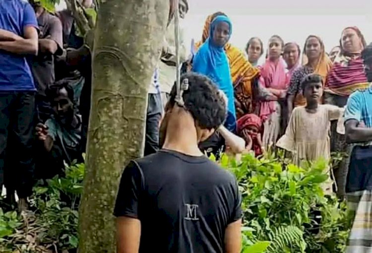 নওগাঁর বদলগাছী আধাইপুর শ্মশানঘাটে গলায় ফাঁস দেওয়া যুবকের মৃতদেহ উদ্ধার
