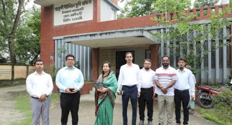 নরসিংদীর মনোহরদীর বিভিন্ন সরকারি দপ্তর  চলমান উন্নয়ন কার্যক্রম পরিদর্শন করলেন জেলা প্রশাসক