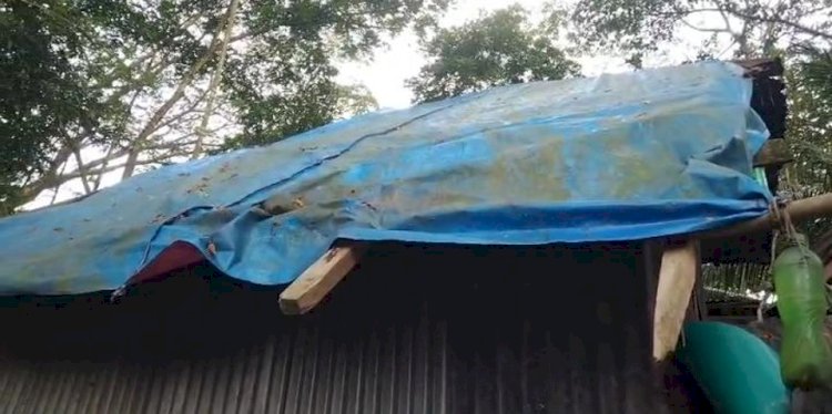ঘরের অভাবে পলিথিনের ছাউনিতে মানবেতর জীবন, সরকারের সহায়তা চান দেলোয়ার হাওলাদার