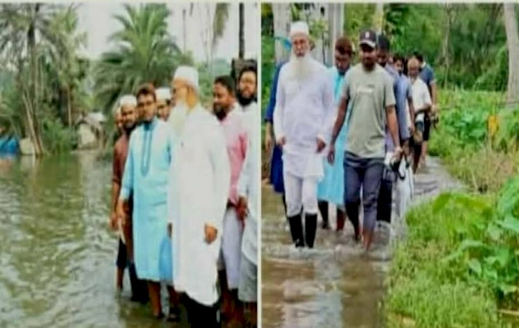 কেশবপুরে বন্যাদুর্গত ও পানিবন্দি মানুষের  পাশে এমপি মোক্তার আলী