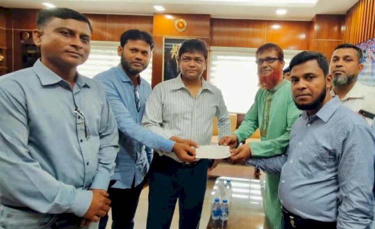বন্যার্তদের পাশে গাজীপুর জেলা রিপোর্টার্স ফোরাম, প্রধানমন্ত্রীর ত্রাণ তহবিলে অনুদান