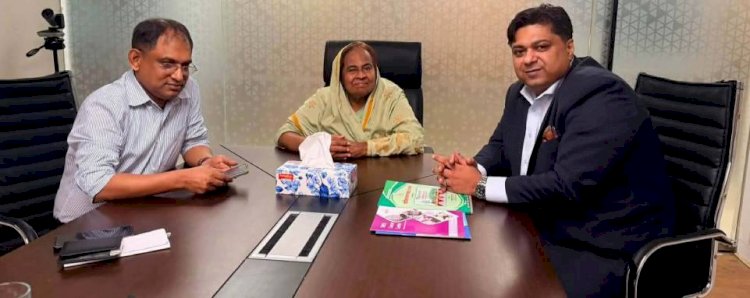 টিএমএসএস'র নির্বাহী পরিচালক অধ্যাপিকা ড.হোসনে-আরা বেগমের মুন্সি অফিস পরিদর্শন