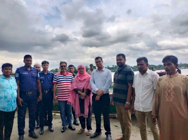 ঈশ্বরগঞ্জে অবৈধ বালু উত্তোলন বিরোধী মোবাইল কোর্ট অভিযান: বালু ভর্তি ট্রলার জব্দ