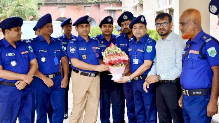 পাবনার নবাগত পুলিশ সুপারের যোগদান ও দায়িত্বভার গ্রহণ