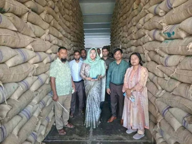ঈশ্বরগঞ্জ উপজেলা খাদ্য গুদাম পরিদর্শন!