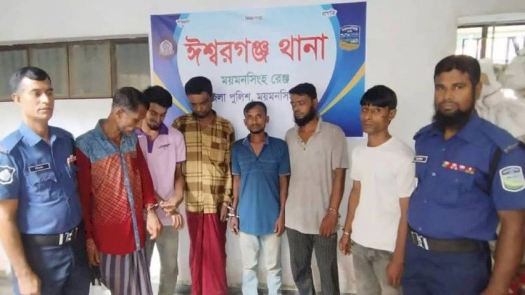 ময়মনসিংহ ঈশ্বরগঞ্জে মাদক ও চুর সন্দেহে গ্রেপ্তার ০৭ জন