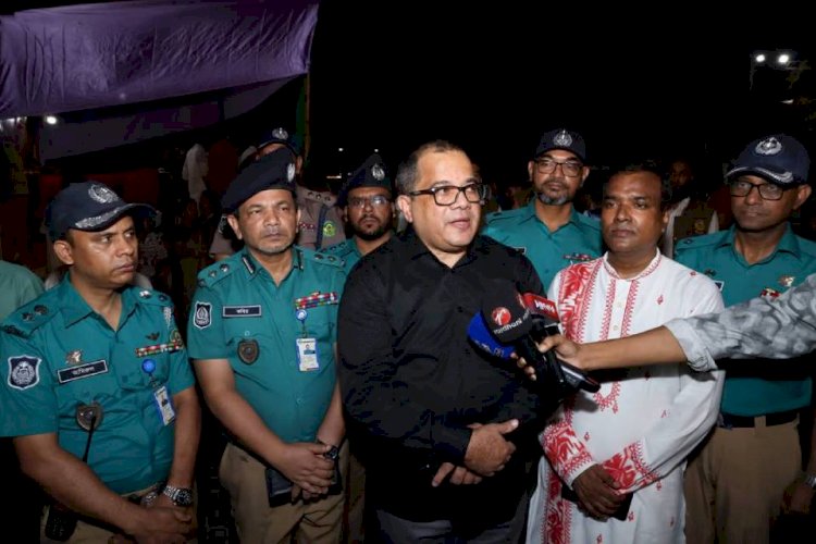 চট্টগ্রাম মহানগরে শারদীয় দুর্গাপূজার প্রতিমা বিসর্জনের ঘাট পরিদর্শন করেন সিএমপি কমিশনার