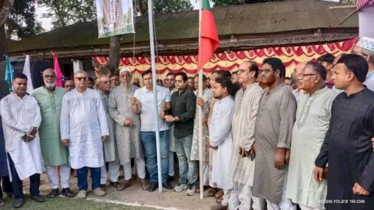পীরগাছায় মরহুমা বেগম খালেদা জিয়া স্মৃতি আন্তঃজেলা ফুটবল টুর্নামেন্টের উদ্বোধন