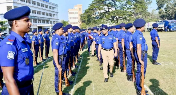 পাবনা জেলা পুলিশের মাস্টার প্যারেড, মাসিক কল্যাণ ও মাসিক অপরাধ পর্যালোচনা সভা অনুষ্ঠিত
